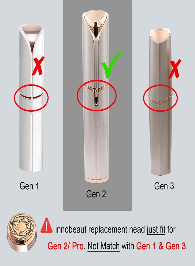 innobeaut Refill for Flawless Replacement Heads Compatible with Finishing Touch Flawless Facial Hair Removal tool for Women As Seen On TV, 8-pc Pack - Image 2